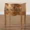 Baxton Studio Patrice Classic and Traditional Gold Finished Wood 2Drawer Nightstand 220-12548-ZORO - alternate 2